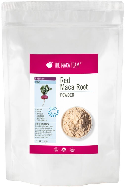 Organic Premium Raw Red Maca Powder
